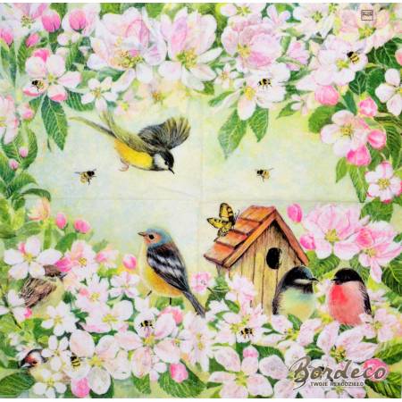 Serwetka do decoupage HOME FASHION wiosna 33x33cm